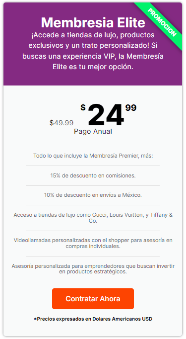 Membresía Elite